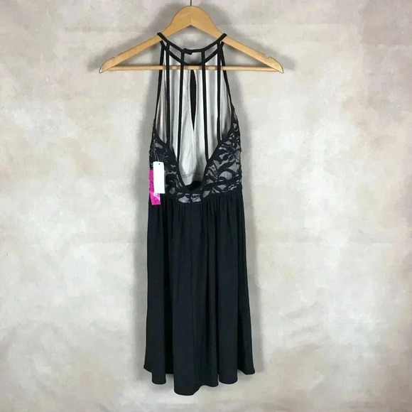 Morgan & Company Juniors' Glitter Lace Cutout Party Dress NWT 1/2 - Picture 7 of 11